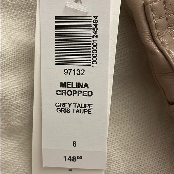 NWT Aritzia- Wilfred Melina Leather Cropped Pants - Picture 8 of 8